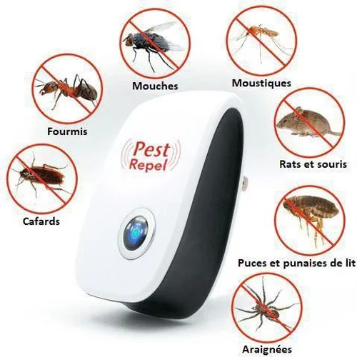 Insectifuge à Ultrasons pour Insectes et Rongeurs
